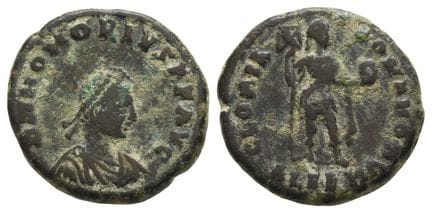 Honorius AE 21mm. Rare Unusually Heavy Issue . Hon