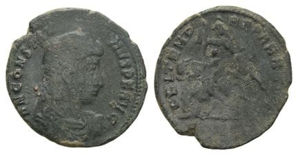 Costanzo II, bronzo, 19 mm. . Costanzo II, bronzo,