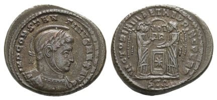 Constantino I BI Nummus. . Constantino I BI Nummus
