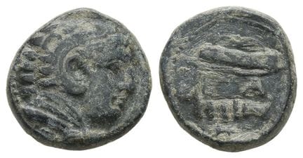 Kingdom of Macedon, Alexander III AE 18mm. . Kingd