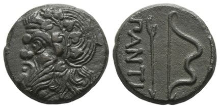 Kimmerian Bosporos, Pantikapaion AE 24mm. . Kimmer