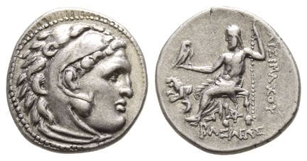 Kings of Thrace, Lysimachos AR Drachm. . Kings of 