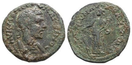 Macrinus AE 27mm of Corycus, Cilicia. The Only Kno