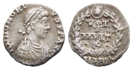 Honorius AR Siliqua. . Honorius AR Siliqua. AD 395
