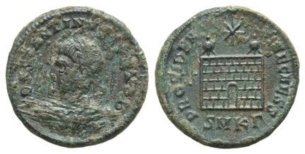 Costantino II, in qualità di Cesare, nummo BI. . C