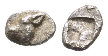 Lesbos, Unattributed Early Mint BI 1/36 Stater. Ex