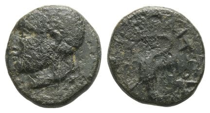 Ionia, Leukai(?) AE 15mm. . Ionia, Leukai(?) AE 15