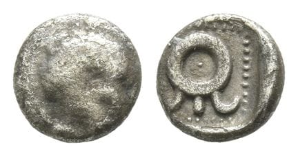 Asia Minor, Uncertain Mint AR Hemiobol. . Asia Min