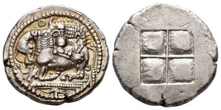 Macedon, Akanthos AR Tetradrachm. Attic standard. 