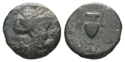 Aeolis, Myrina AE 16mm. . Aeolis, Myrina AE 16mm. 
