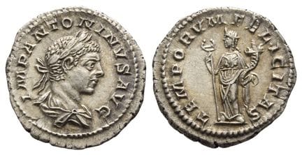 Elagabalus AR Denarius. Ex NAC 95 . Elagabalus AR 