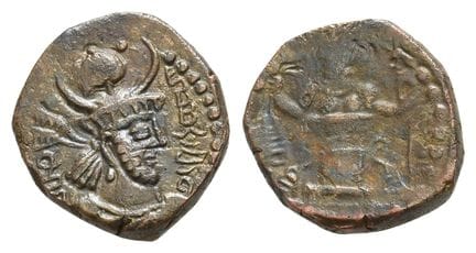 Kushano-Sasanians, Peroz II AE Pashiz. . Kushano-S