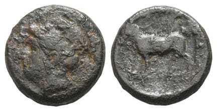 Thrace, Aigospotamoi AE 15mm. . Thrace, Aigospotam