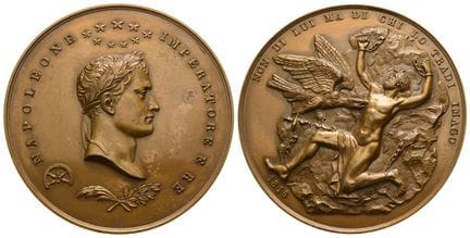 France. Premier Empire, médaille de réémission « N