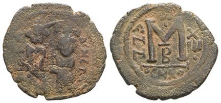 Rois sassanides. Époque de Khosro II. Follis en br