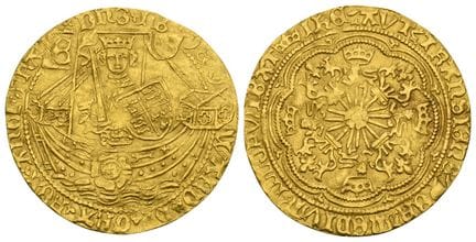 英格兰。约克，爱德华四世 AV Ryal。英格兰。约克，爱德华四世 AV Ryal。1464-147