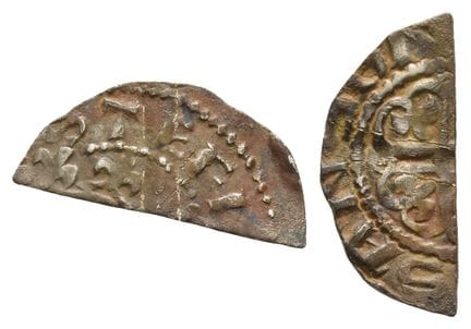 Angleterre. Rois normands, Étienne, demi-penny en 