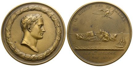 France. Médaille de Louis XVIII, refonte en bronze
