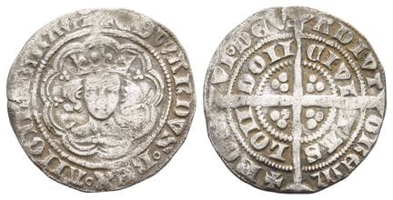 Angleterre. Plantagenêt, Édouard III, demi-groat e