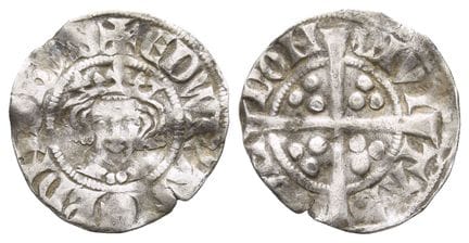 Angleterre. Plantagenêt, Édouard Ier, penny en arg
