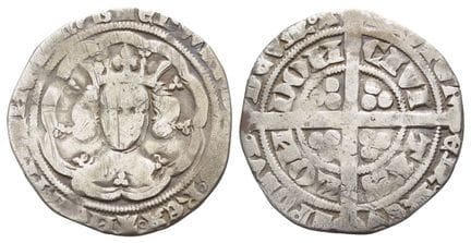 Angleterre. Plantagenêt, Édouard III, groat en arg