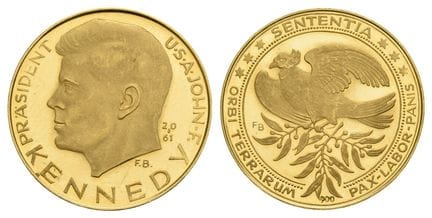 États-Unis d'Amérique. Médaille d'investiture AV d