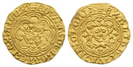 Angleterre. Plantagenêt, Édouard III, quart de nob