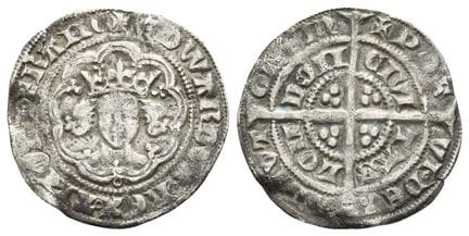 Angleterre. Plantagenêt, Édouard III, demi-groat e