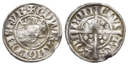 Angleterre. Plantagenêt, Édouard Ier, penny en arg