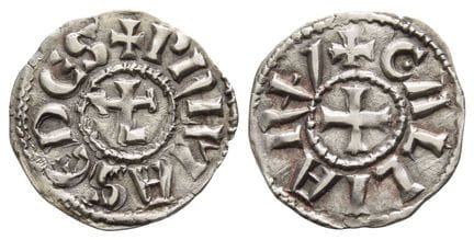 France (provinciale). Lyon, denier d'argent des ar