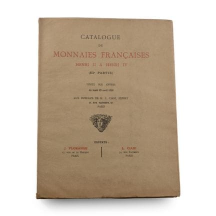 Catalogue des monnaies françaises, de Henri II à H