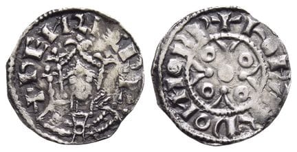 Angleterre. Normand, Henri Ier, penny en argent. H