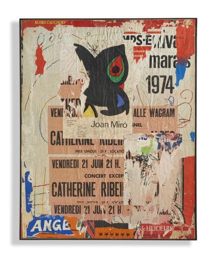 HAINS RAYMOND (1926–2005) „HOMMAGE A MIRO’“. 1974.