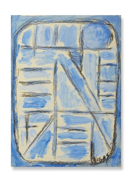 VIGAS OSWALDO (1926 - 2014) ÉTUDE EN BLEU. 1956. G
