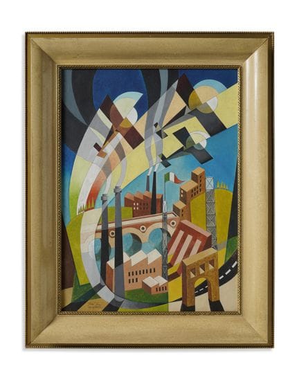 FERRO ITALO  (1880 - 1934) SANS TITRE. Huile sur t