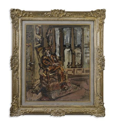 DE PISIS FILIPPO (1896 - 1956) FIGURE. Huile sur t