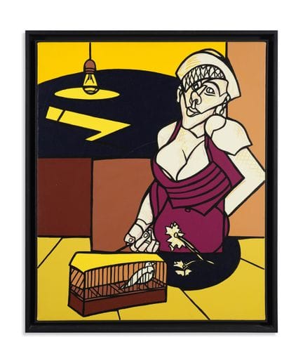 ADAMI VALERIO (geb. 1935) VOGELMARKT (STUDIO). 200