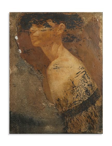 SAMORI NICOLA (né en 1977) VISAGE. 2002. fresque. 