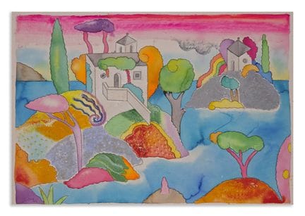ALINARI LUCA (1943–2019) LANDSCAPE WITH AN ISLAND.