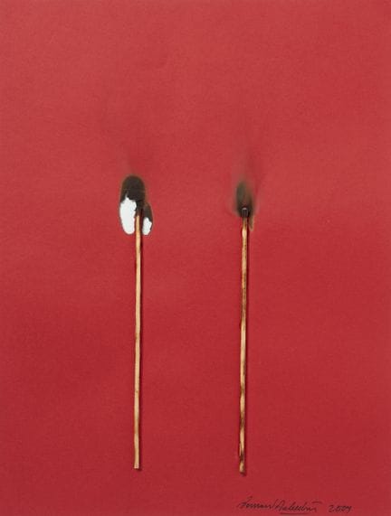 AUBERTIN BERNARD (1934–2015) DRAWING OF BURNING RE