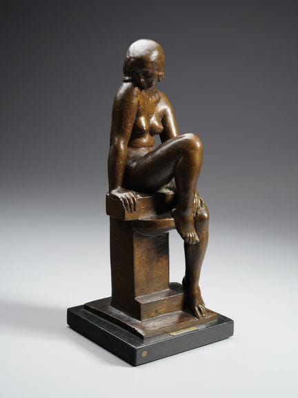 RIVA GIOVANNI (1890 - 1973) SENZA TITOLO . Bronzo.