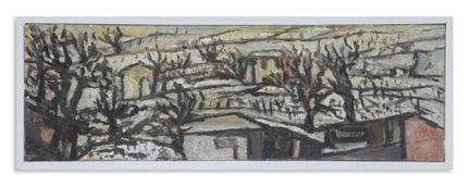 UNBEKANNTER KÜNSTLER, OHNE TITEL. Öl auf Holz. 11 