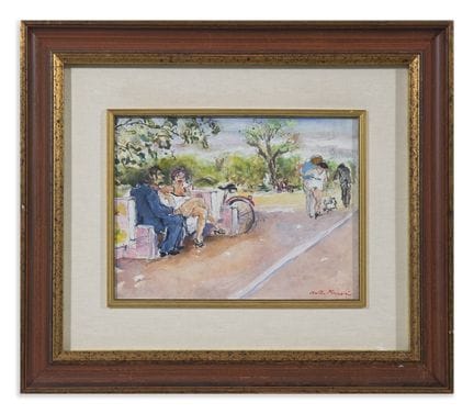 PIACESI WALTER (1929–2022) PUBLIC GARDEN. Mixed me