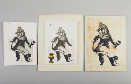 RUBINO GIOVANNI  (n. 1938) CAVALLO DI COPPE. 1971.