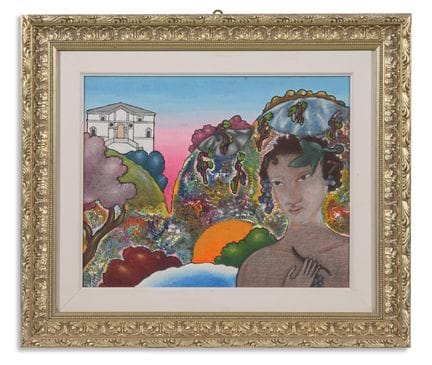 ALINARI LUCA (1943–2019) UNTITLED. Oil and mixed m