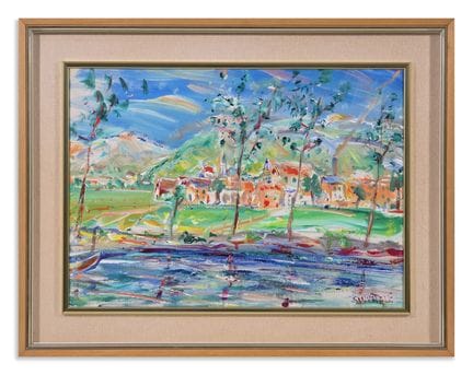 SANVITALE ALBERTO (1927–1999) UNTITLED. Oil on can
