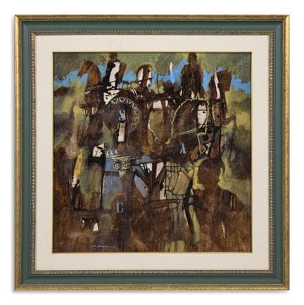 AMBROSI ROMILDO (b. 1965) BATTLE AMONG THE RUINS. 
