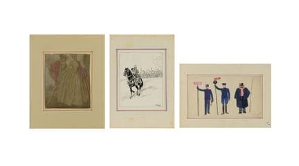 NICCO CARLO (1883 - 1973) LOT COMPOSED OF NO.3 DRA