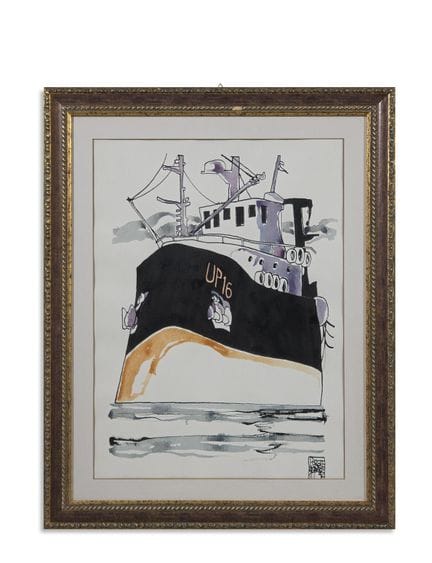 PEROTTO UMBERTO (geb. 1945) BOOT AUF DEM KASPISCHE