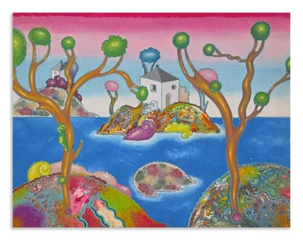 ALINARI LUCA (1943–2019) LANDSCAPE WITH CENTRAL IS